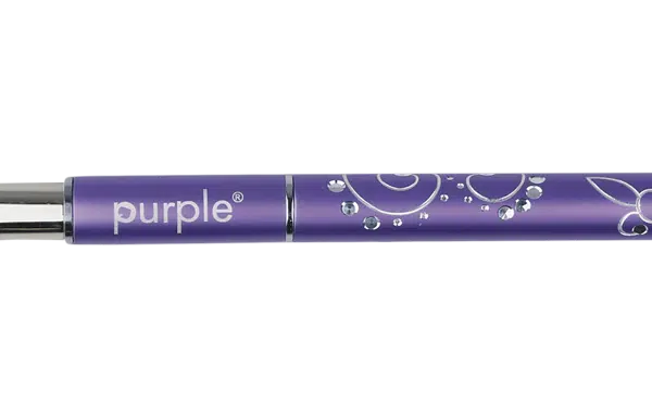 Purple Professional Acrylic 75% Kolinsky Brush #8 Oval (metalen handle)