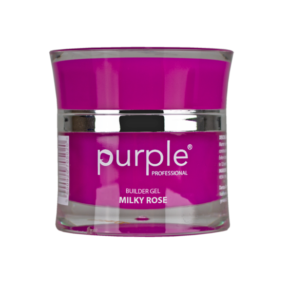 Purple Professional Builder Gel - Milky Rose 15gr.