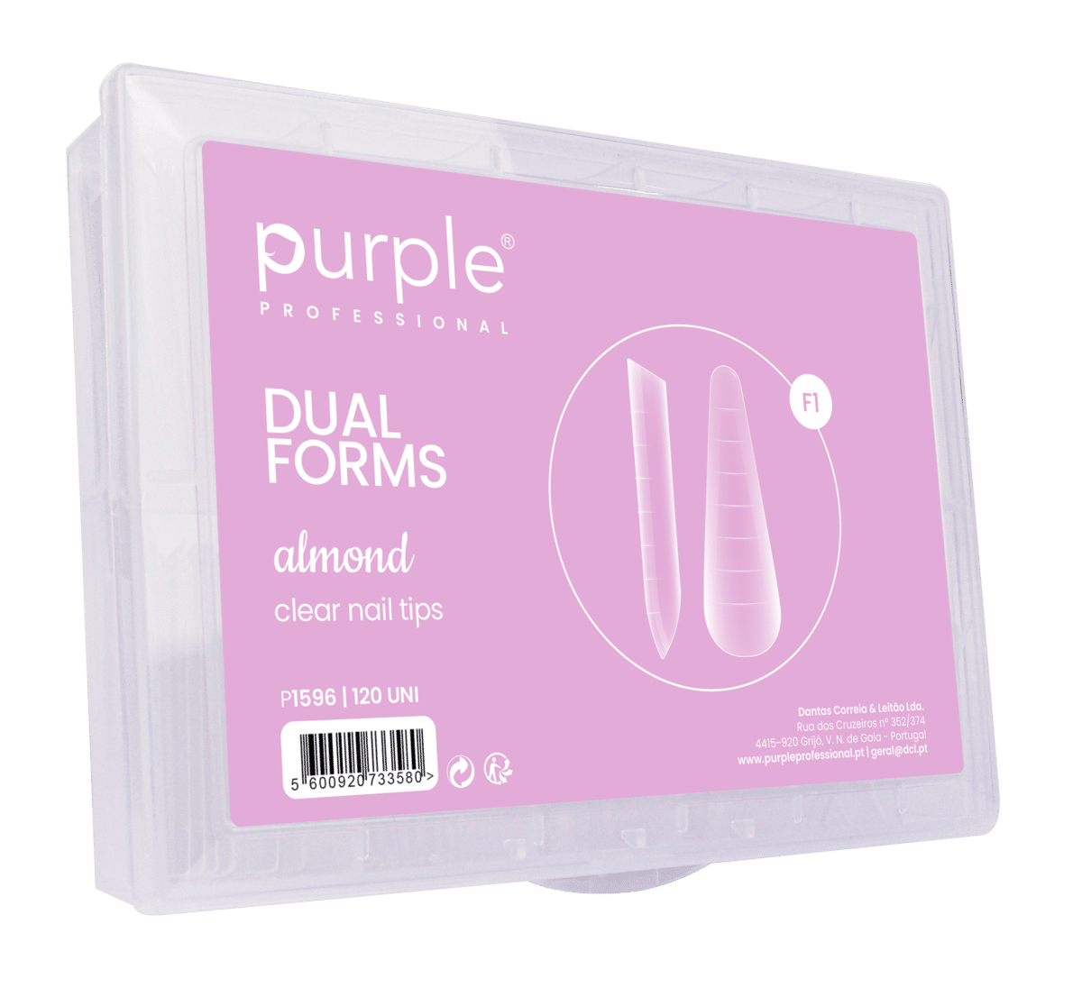 Purple Professional Dual Forms F1 Almond (120st.) Purple Professional Dual Forms F1 Almond (120st.)