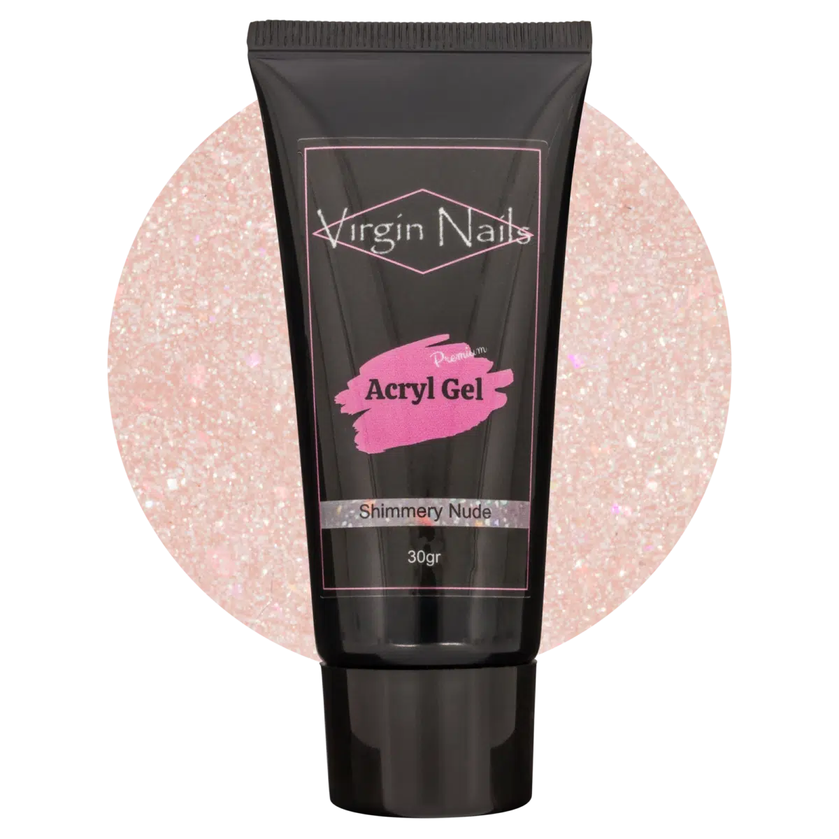 Virgin Nails Acryl Gel Premium "Shimmery Nude" 30gr Virgin Nails Acryl Gel Premium "Shimmery Nude" 30gr