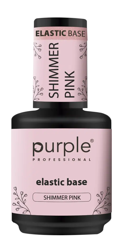 Purple Professional Elastic Base "Shimmer Pink" 15ml Purple Professional Elastic Base "Shimmer Pink" 15ml