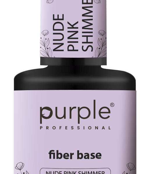 Purple Professional Fiber Base "Nude Pink Shimmer" 15ml
