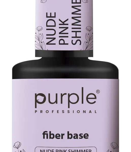 Purple Professional Fiber Base "Nude Pink Shimmer" 15ml