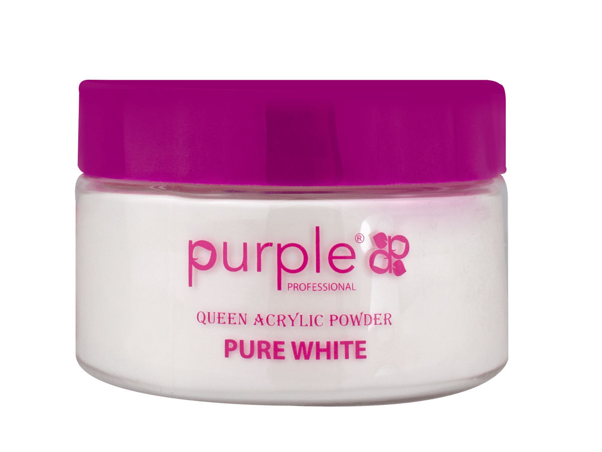 Purple Professional Queen Acryl Poeder Pure White 50gr Purple Professional Queen Acryl Poeder Pure White 50gr