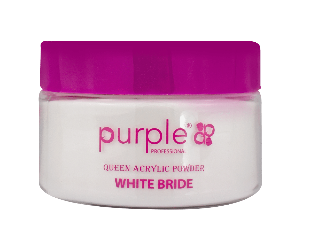 Purple Professional Queen Acryl Poeder White Bride 50gr