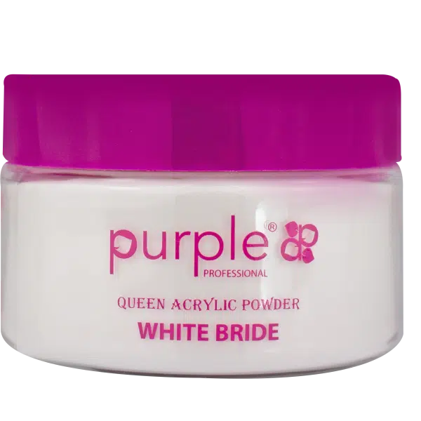 Purple Professional Queen Acryl Poeder White Bride 50gr