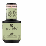 Purple Professional BIB Builder In Bottle - Pink Gold Flakes 15ml