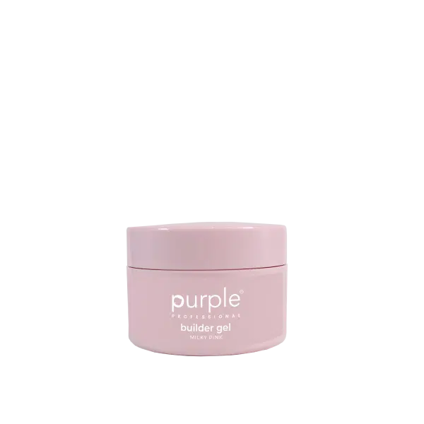 Purple Professional Builder Gel - Milky Pink 15gr.