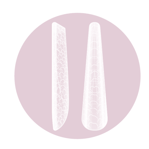 Purple Professional Dual Forms Almond Snake Effect 120st. (P1646)