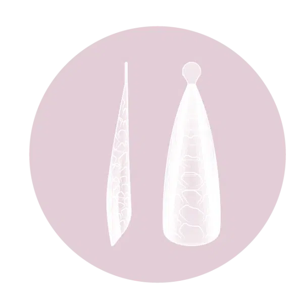 Purple Professional Dual Forms Stiletto Snake Effect 120st. (P1647)