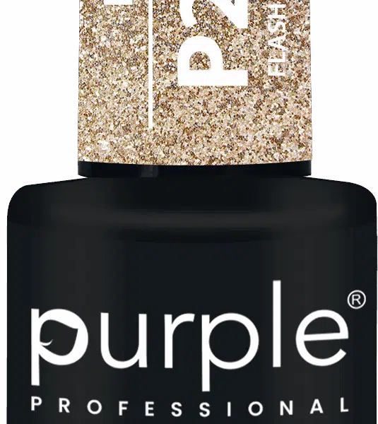 Purple Professional Gel Polish Flash Antique Gold 10ml (P2344)