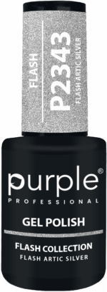 Purple Professional Gel Polish Flash Artic Silver 10ml (P2343)
