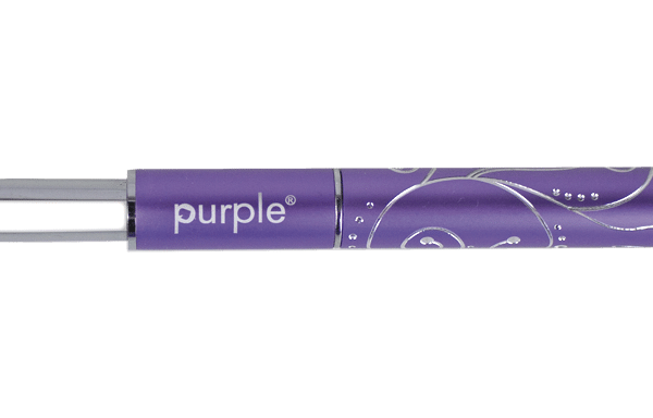 Purple Professional Oval Acrylic Brush 100% Kolinsky #8 ( metalen handle) (P1532)