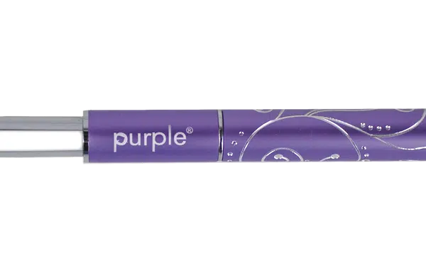 Purple Professional Oval Acrylic Brush 100% Kolinsky #8 ( metalen handle) (P1532)