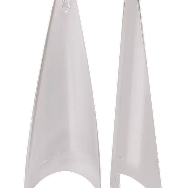 Purple Professional XXL Extra Long Stiletto Tips - Clear 360st.