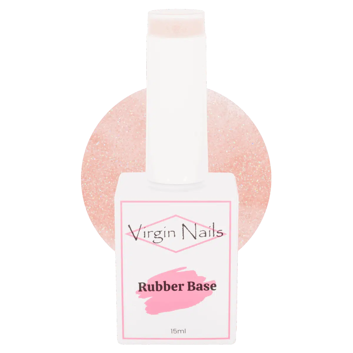 Virgin Nails Rubber Base Sparkle "Glamm" 15ml Virgin Nails Rubber Base Sparkle "Glamm" 15ml