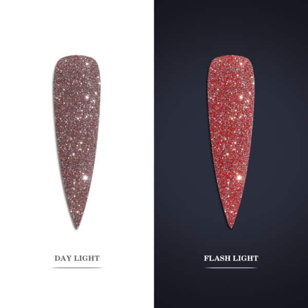 Laloo Flash Glitter Powder 6 - Light Red
