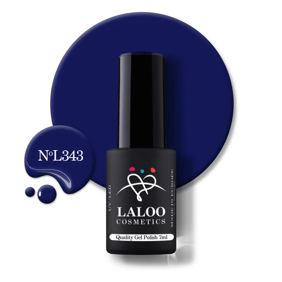 Laloo Gelpolish Dark Blue no.343 -7ml