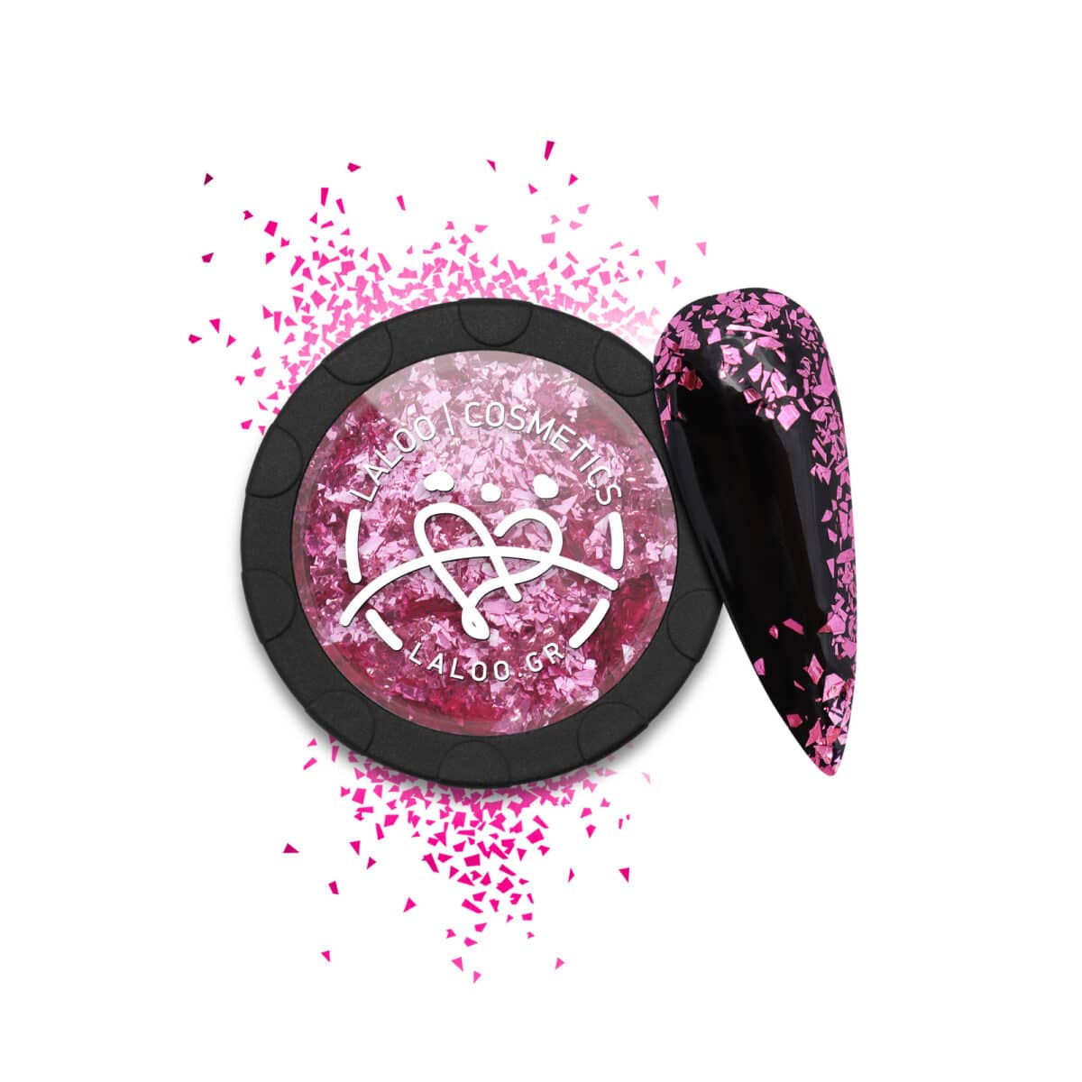 Laloo Metallic Flakes No.11 - Fuchsia