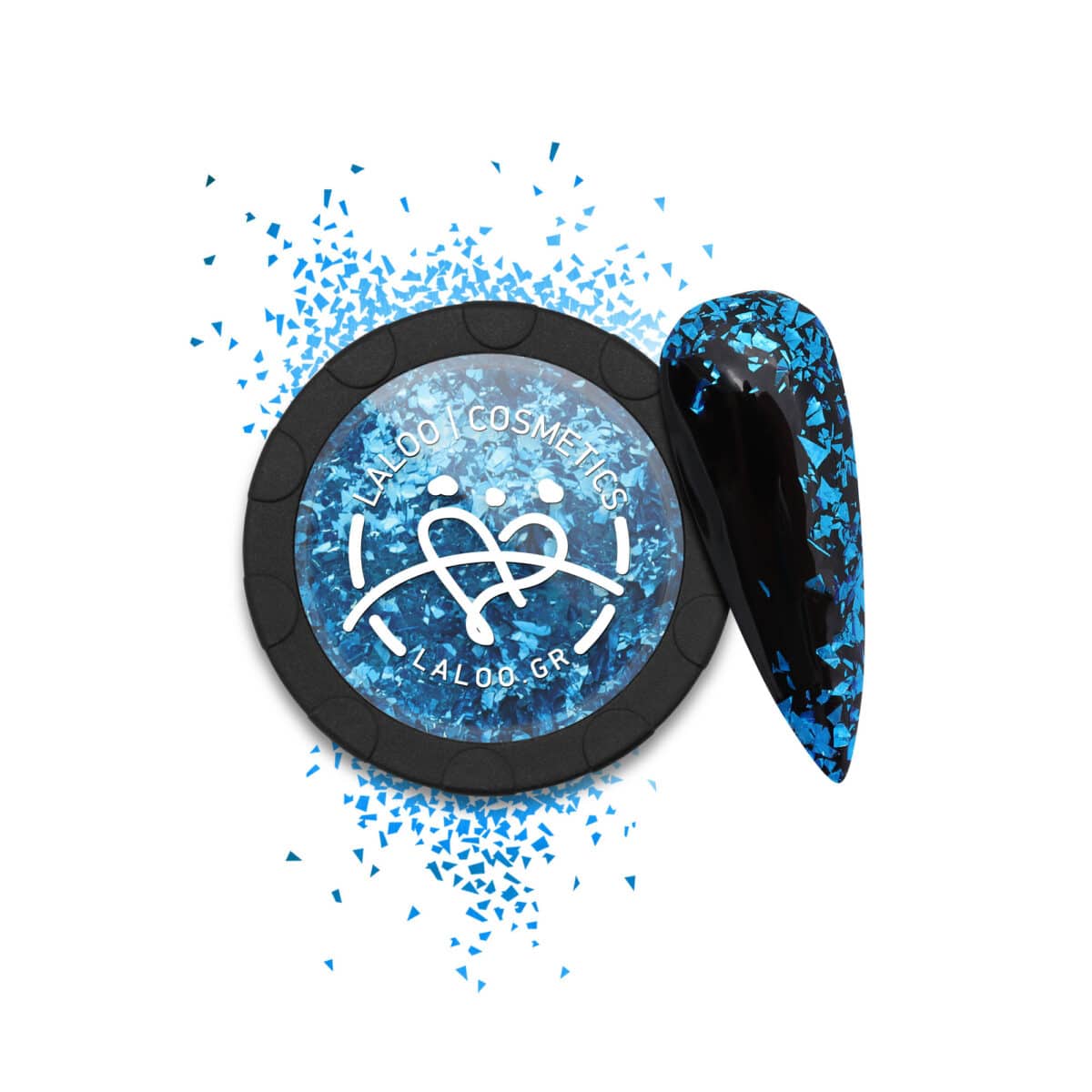 Laloo Metallic Flakes No.12 - Blue