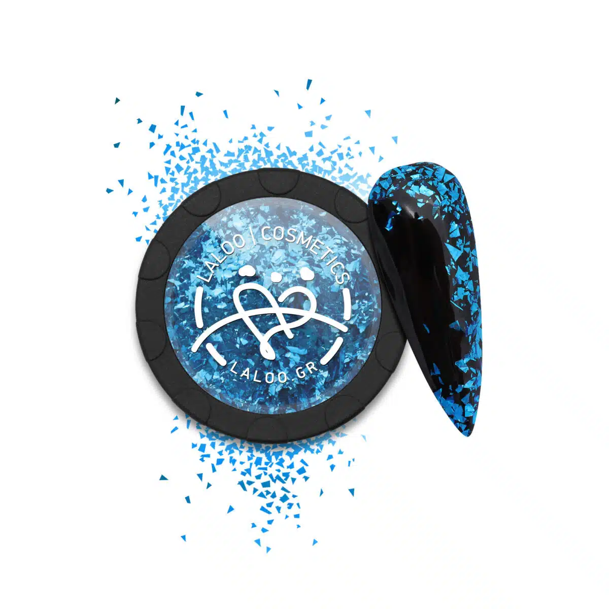 Laloo Metallic Flakes No.12 - Blue