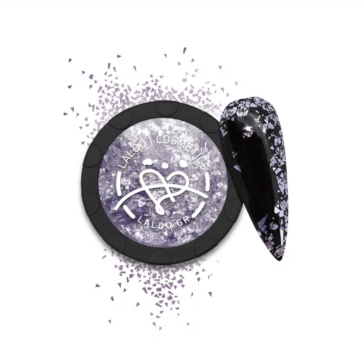 Laloo Metallic Flakes No.4 - Silver Purple