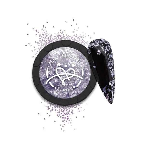 Laloo Metallic Flakes No.4 - Silver Purple