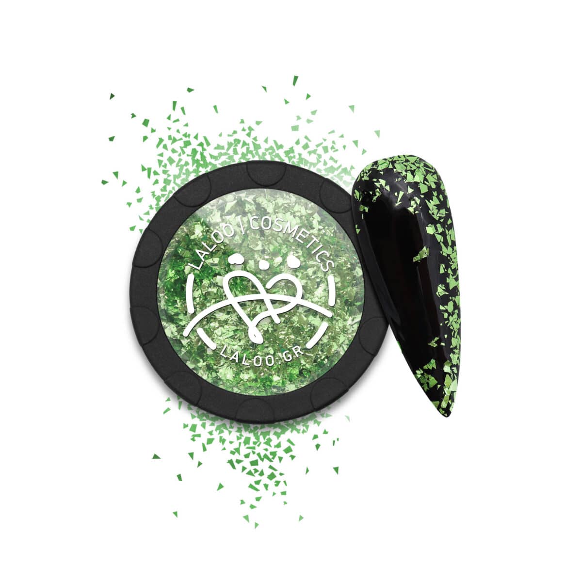 Laloo Metallic Flakes No.5 - Green