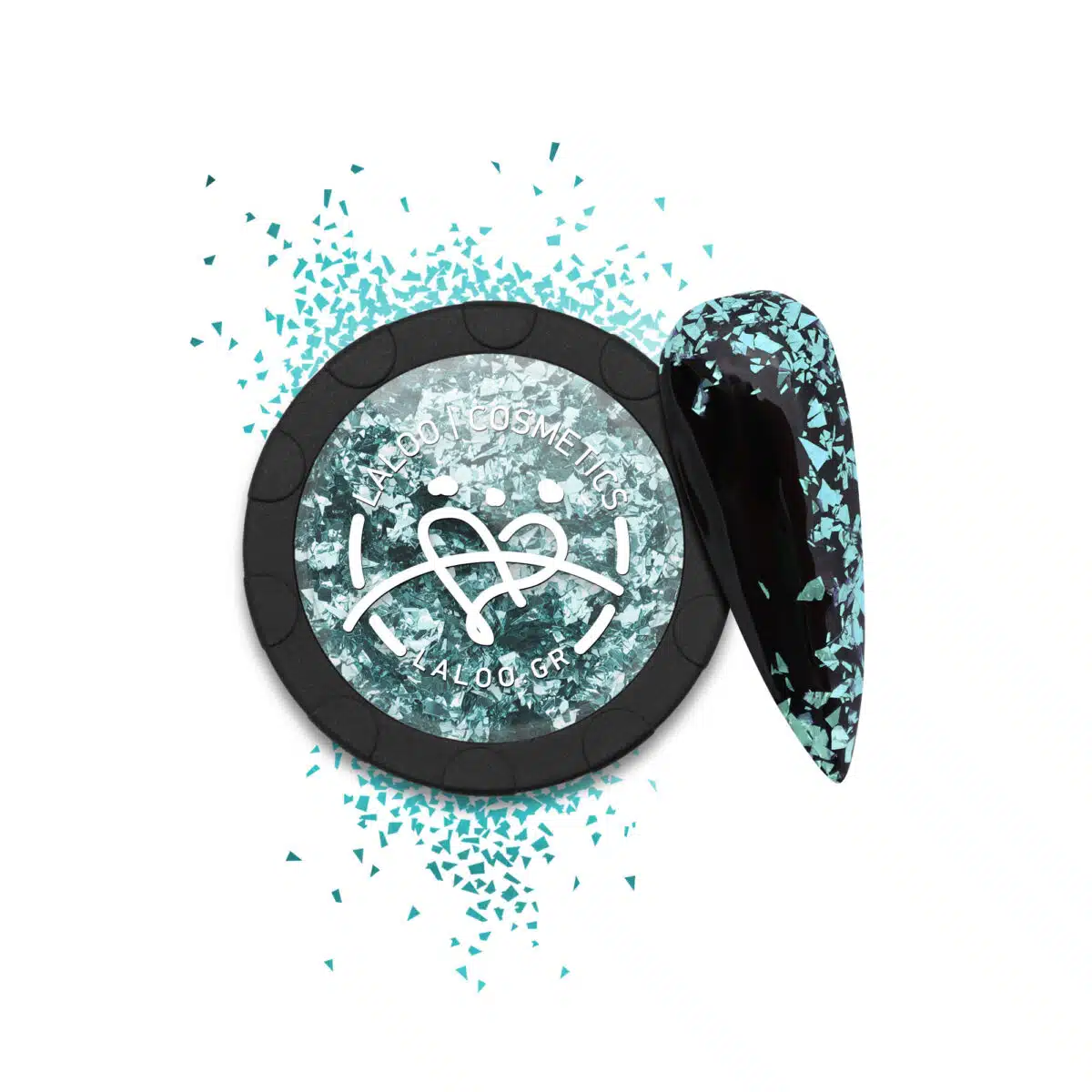 Laloo Metallic Flakes No.8 - Petrol