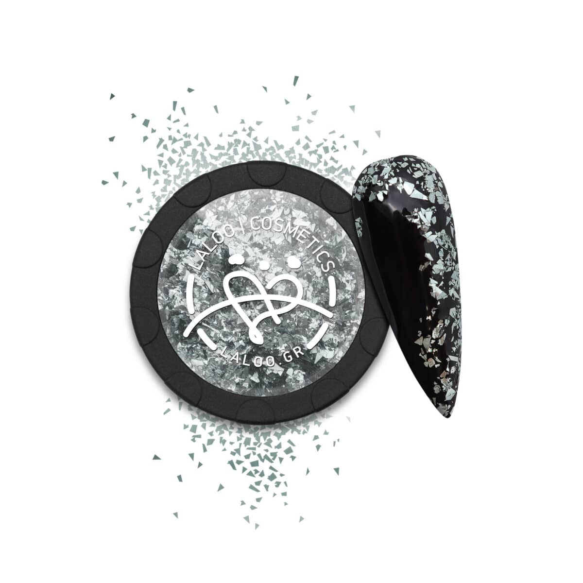 Laloo Metallic Flakes No.9 - Silver
