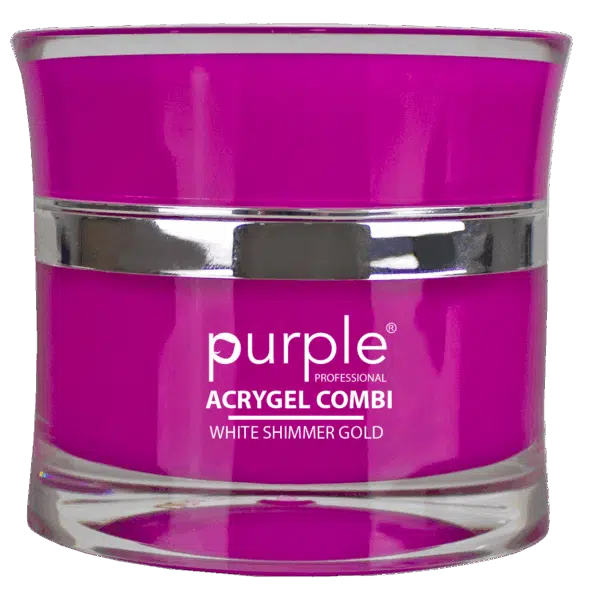Purple Professional ACRYGEL Combi White Shimmer Gold 50gr