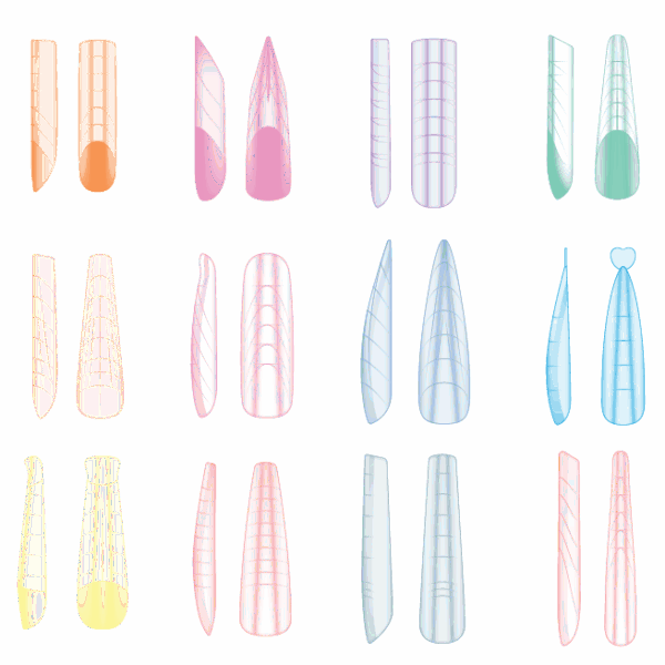 Purple Professional Dual Forms Mix 296st. (P1643)