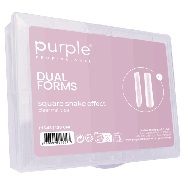 Purple Professional Dual Forms Square Snake Effect 120st. (P1648)