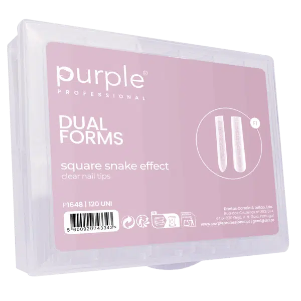 Purple Professional Dual Forms Square Snake Effect 120st. (P1648)