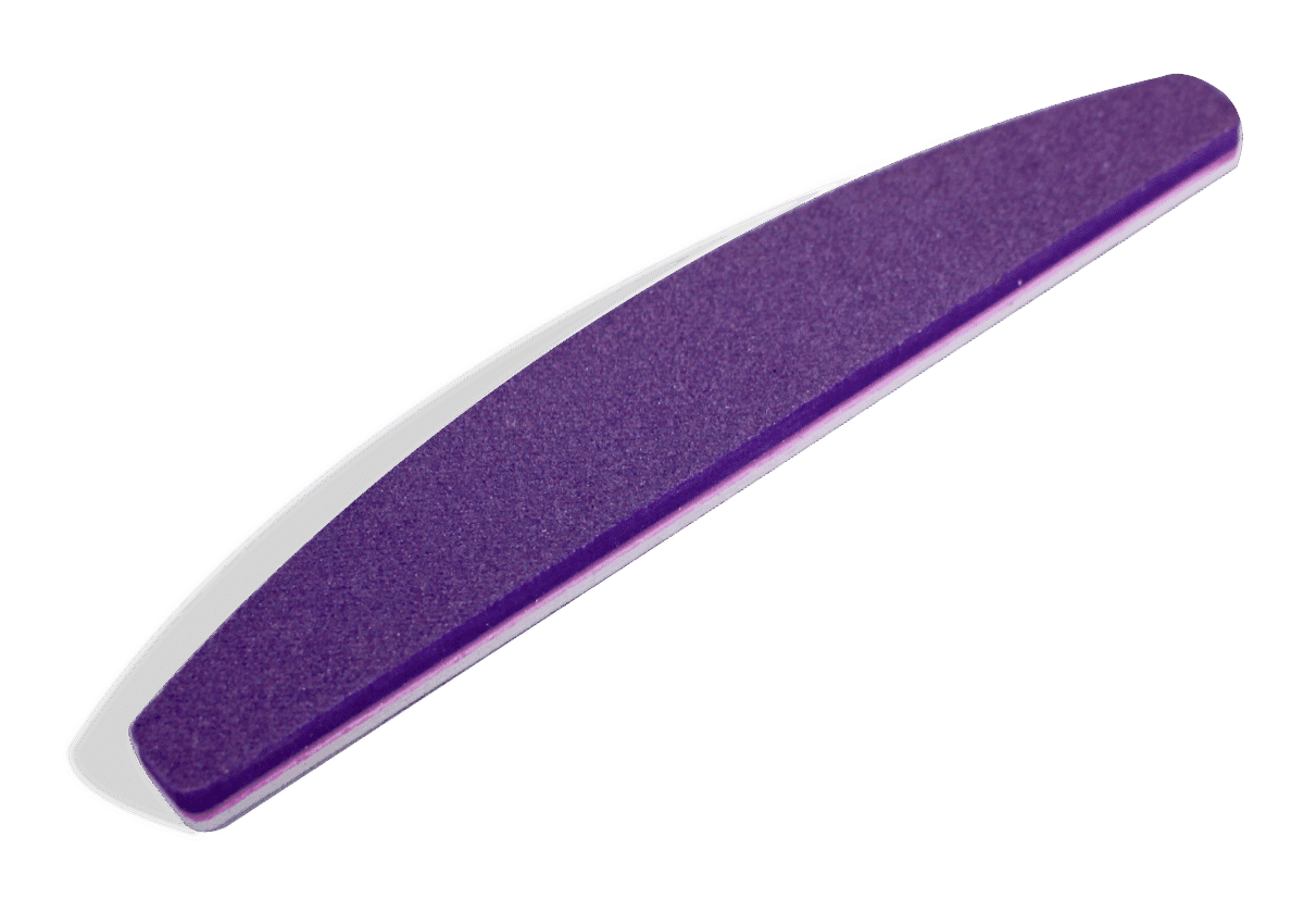 Purple Professional Dual Nail File Moon With Ruler 100/180 (P3093)