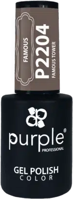 Purple Professional Gel Polish Famous Tower 10ml (P2204)