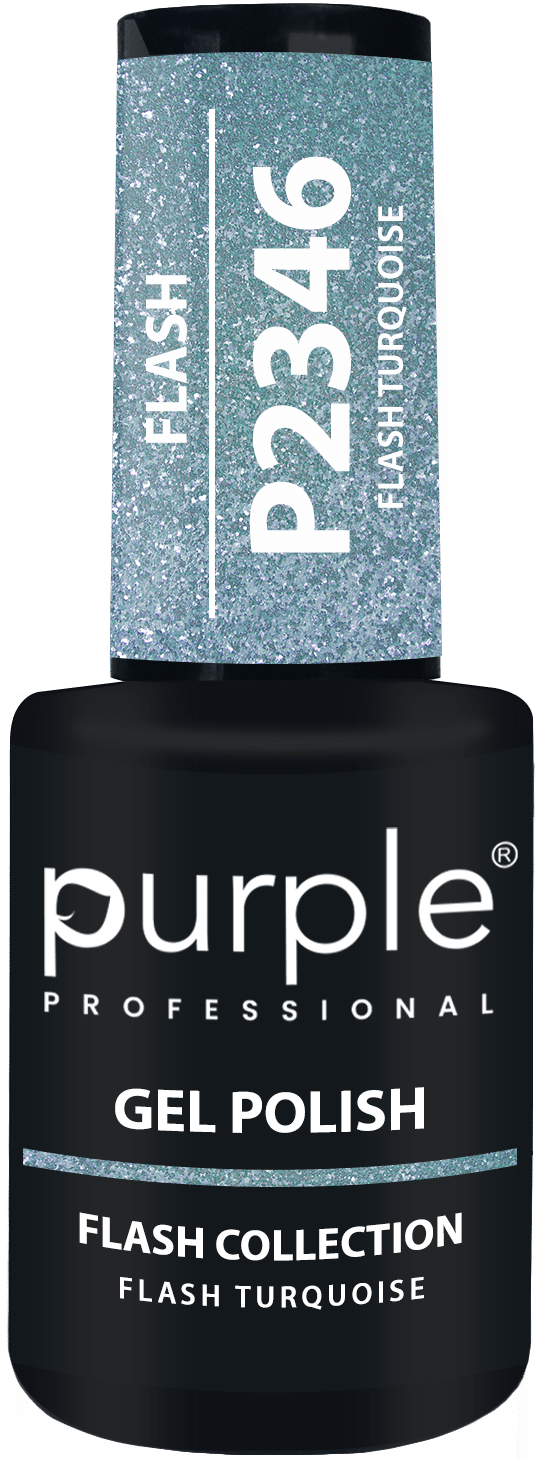 Purple Professional Gel Polish Flash Turquoise 10ml (P2346) Purple Professional Gel Polish Flash Turquoise 10ml (P2346)