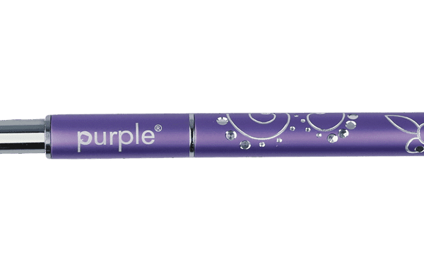 Purple Professional Nylon Gel Brush #4 Oval (metalen handle) (P568)