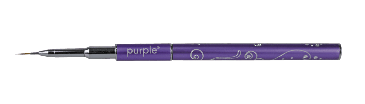 Purple Professional Nylon Nailart Penseel #00 (metalen handle)(P1543) Purple Professional Nylon Nailart Penseel #00 (metalen handle)(P1543)