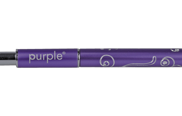 Purple Professional Nylon Nailart Penseel #00 (metalen handle)(P1543)