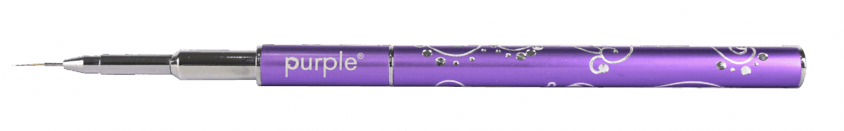 Purple Professional Nylon Nailart Thin Strokes Brush 7mm (metalen handle) (P772) Purple Professional Nylon Nailart Thin Strokes Brush 7mm (metalen handle) (P772)
