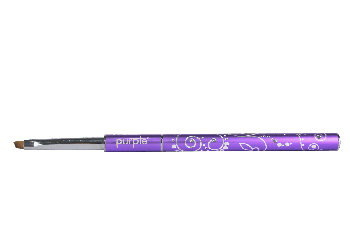 Purple Professional Nylon One Stroke Penseel S 3mm/4,5mm (metalen handle) (P771) Purple Professional Nylon One Stroke Penseel S 3mm/4,5mm (metalen handle) (P771)