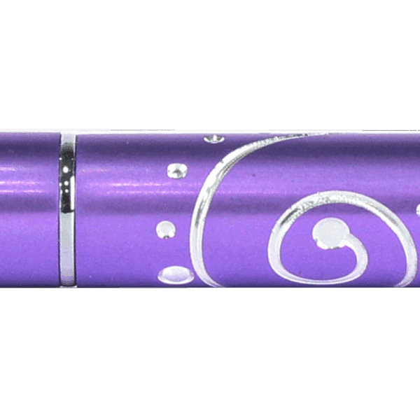Purple Professional Nylon Slant One Stroke Penseel M #4 (metalen handle) (P781)