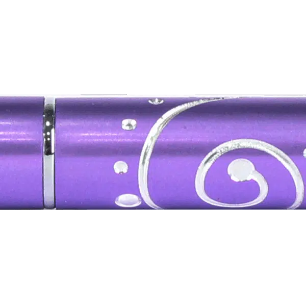 Purple Professional Nylon Slant One Stroke Penseel M #4 (metalen handle) (P781)