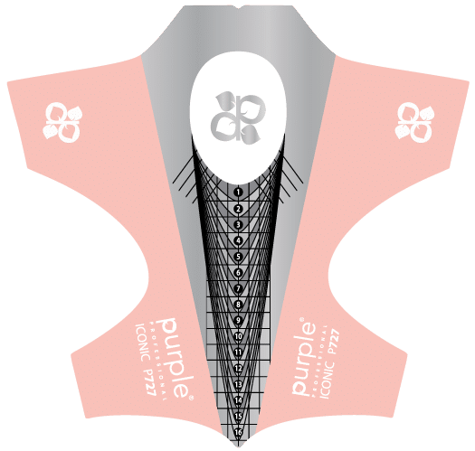 Purple Professional Sjablonen Iconic Box 100st.