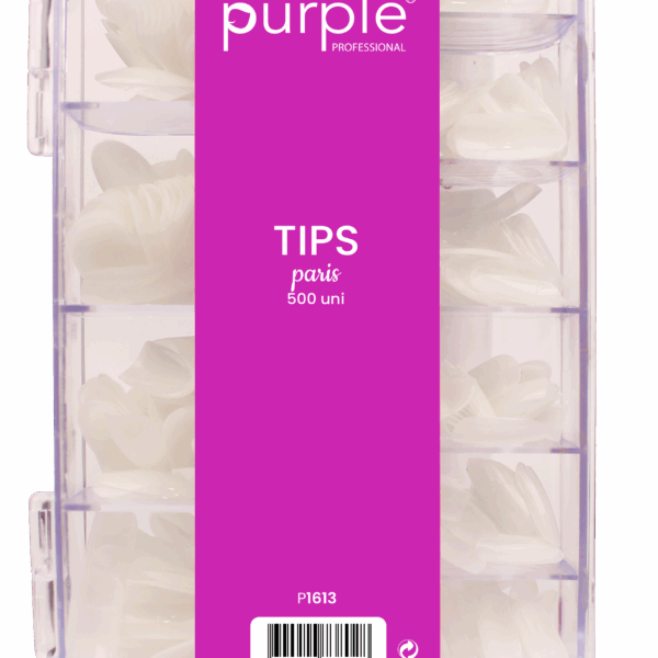 Purple Professional Tips Paris - Naturel Almond 500st. (p1613)