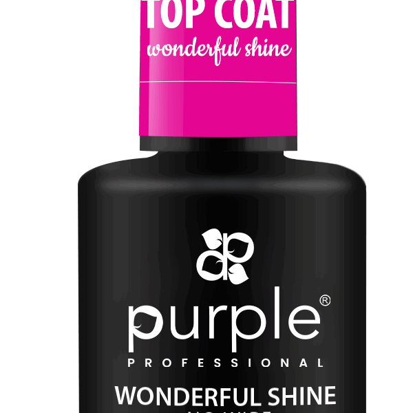 Purple Professional Wonderful Shine No Wipe Top Coat 15ml