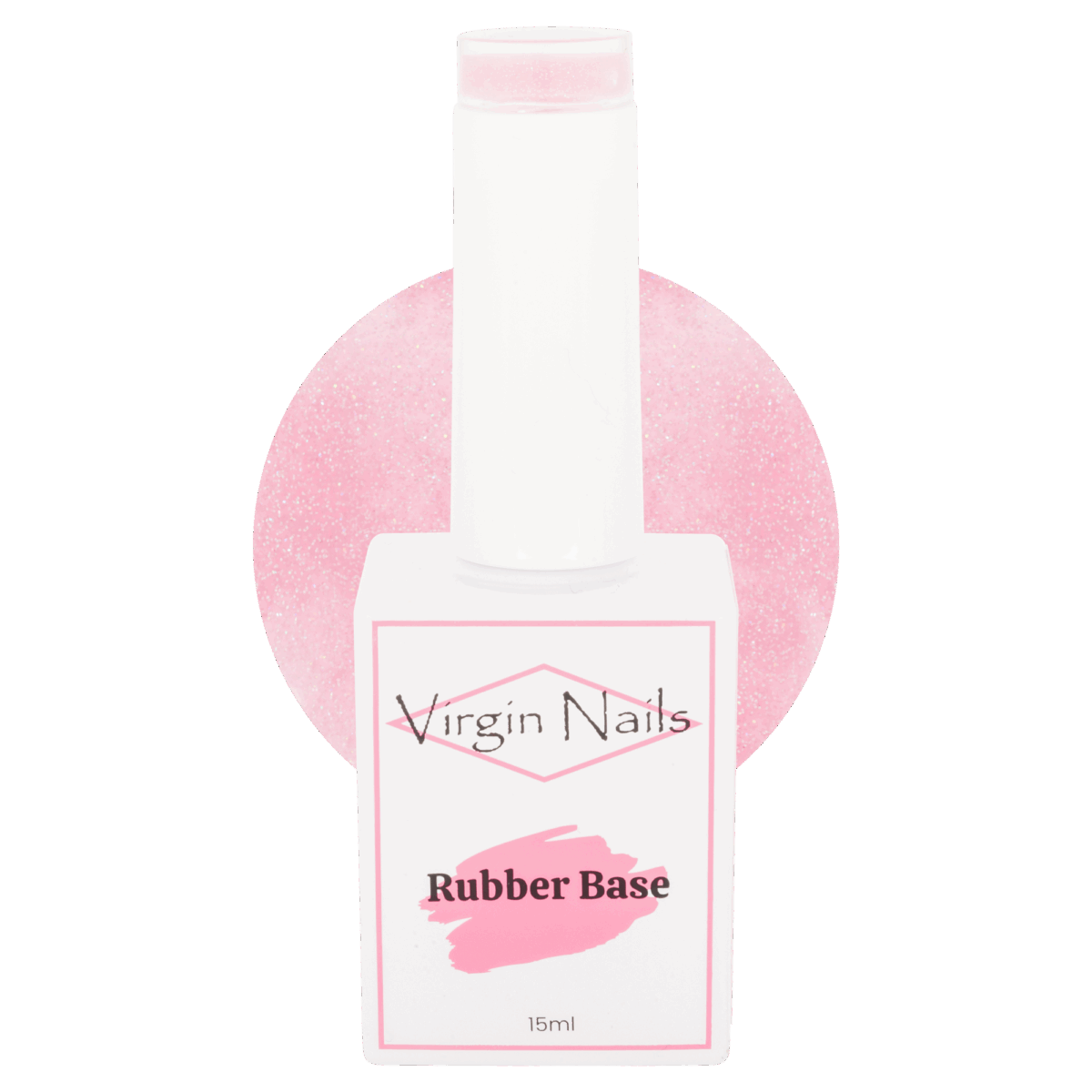 Virgin Nails Rubber Base Sparkle "Love It!" 15ml
