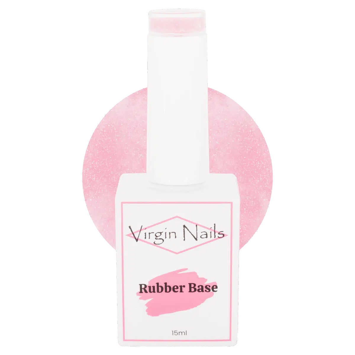 Virgin Nails Rubber Base Sparkle "Love It!" 15ml