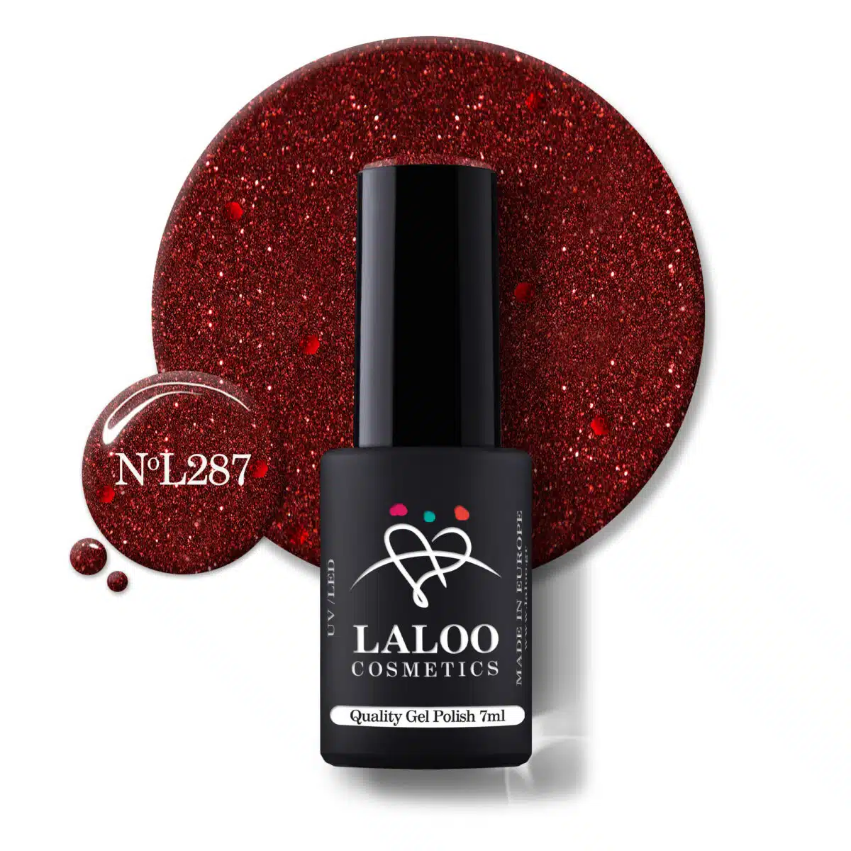 Laloo Gelpolish Christmas Red no.287 - 7ml Laloo Gelpolish Christmas Red no.287 - 7ml